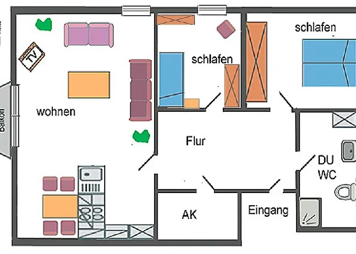 アパート Kranich Iii, Whg 14